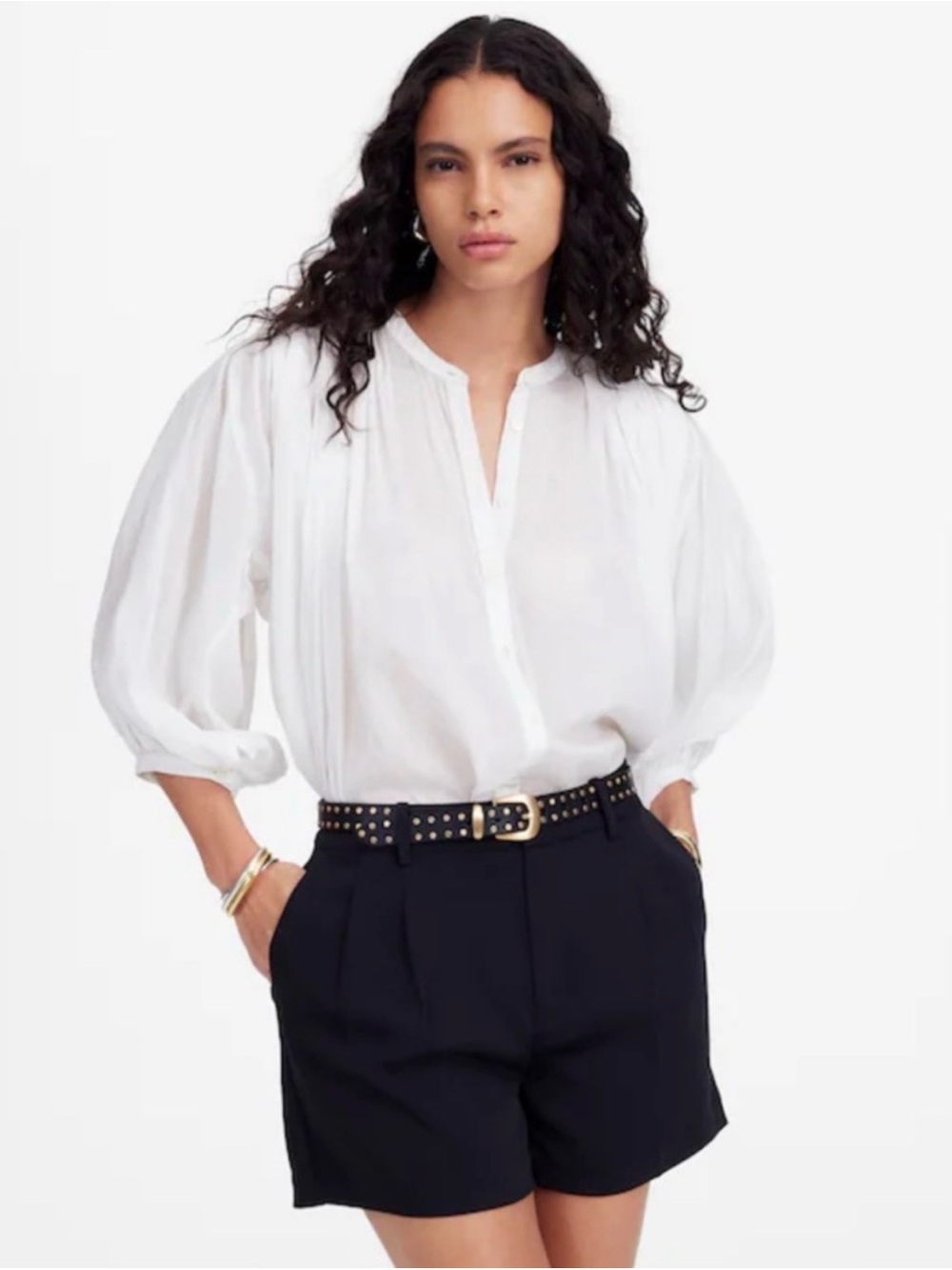 Madewell Easy Pleated Trouser Shorts